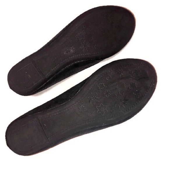 Seven 7 Ballet Flats Loafers Black Shimmer - Picture 3 of 4